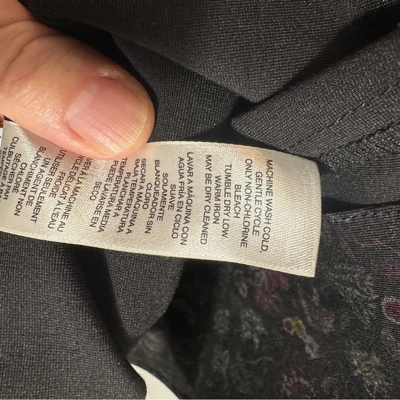 Chico's Floral Wonderland sz 2 (large) ponte jacket, office, spring, date night - Picture 6 of 9